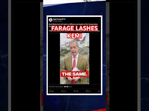 Nigel Farage reacts to Kemi Badenoch becoming new Tory leader  "They're broken!" #news #ukpolitics