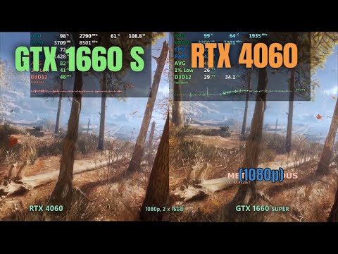 GTX 1660 super vs RTX 4060