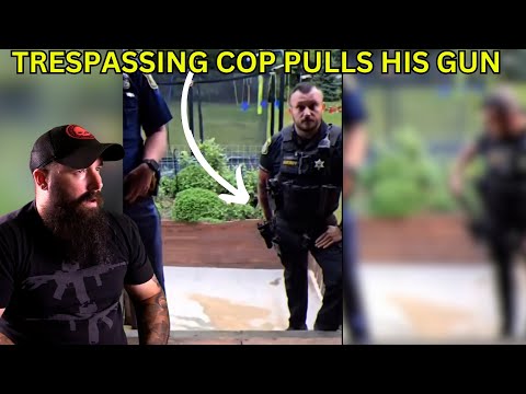 Trespassing Cop Threatens Homeowner with Gun Drawn but the Tables Turn FAST