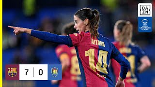 HIGHLIGHTS | FC Barcelona vs. SKN St.Pölten -- UEFA Women's Champions League 2024-25 (Deutsch)