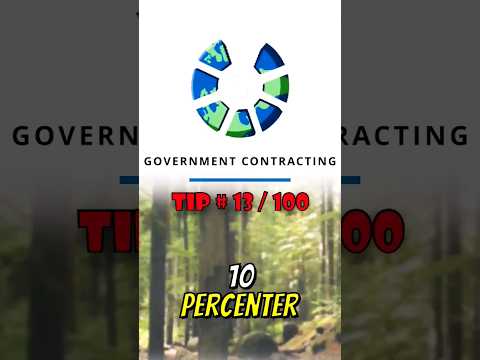 Government Contracting: 10 Percenter #governmentcontracts #smallbusiness #money #finance #sba #usa