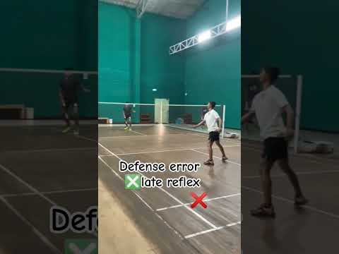 14 december defense error ❌ late reflex#badminton #ytshorts #subscribe