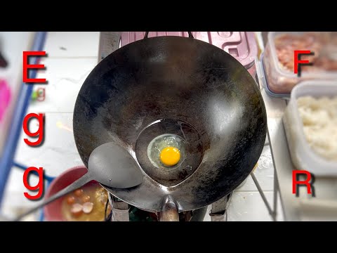 EGG FRIED RICE - POV COOKING STREET FOOD STYLE