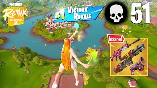 51 Elimination Solo Vs Squads Wins Gameplay (Fortnite Chapter 2 Remix PS4 Controller)