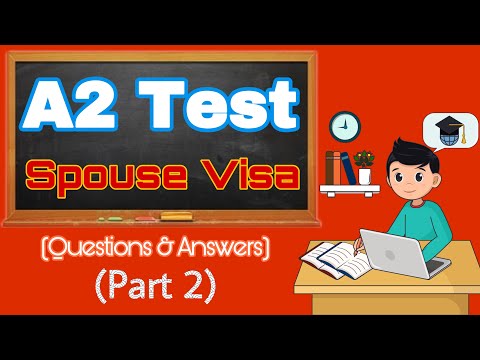 A2 Grade 3 Test, Spouse Visa Uk (Questions & Answers) Part 2 | A2 English Test extension Visa 2023