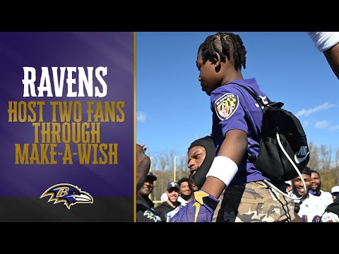 Ravens Host Two Fans Through Make-A-Wish | Baltimore Ravens