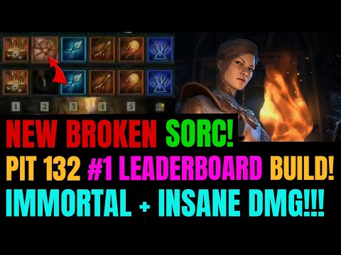 NEW BROKEN Sorceress IMMORTAL Build!!! INSANE DMG & Clear Speed! | #1 PIT Leader-board!!