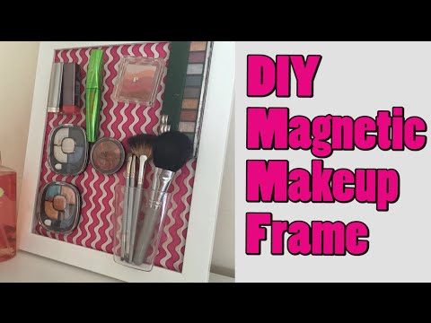 DIY Magnetic Makeup Board | Dollar Store DIY Project!