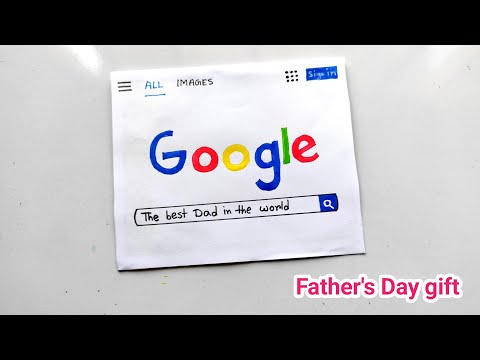 Best Google search gifts idea | Special Father’s gift making | Father’s Day paper gifts making idea