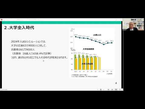 大学全入時代　令和の大学受験②　保護者勉強会