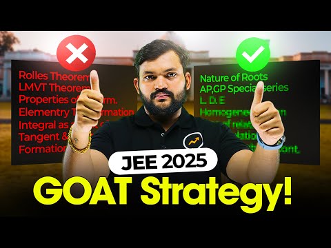 GOAT Strategy for Maths 99 Percentile | Do's and Don'ts Chapter List