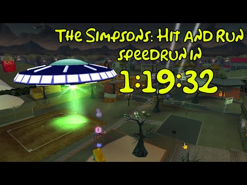 The Simpsons: Hit & Run All Story Missions Speedrun in 1:19:32