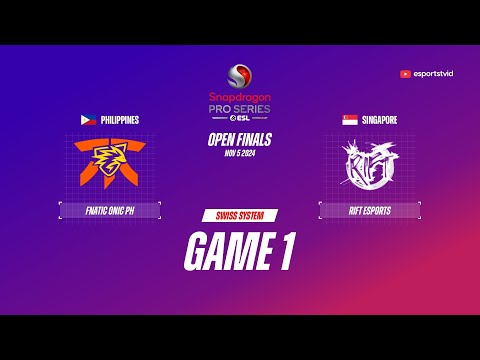 Fnatic ONIC PH vs Rift Esports GAME 1 Snapdragon Pro Series Season 6 | RIFT VS FNOP ESPORTSTV