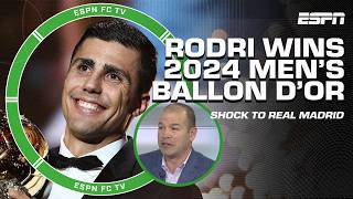 Rodri wins 2024 Men's Ballon d'Or 🏆 FULL REACTION + Debating Real Madrid's behavior 👀 | ESPN FC