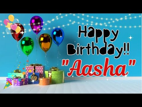 happy birthday wishes for Aasha🎂#wishingstar1