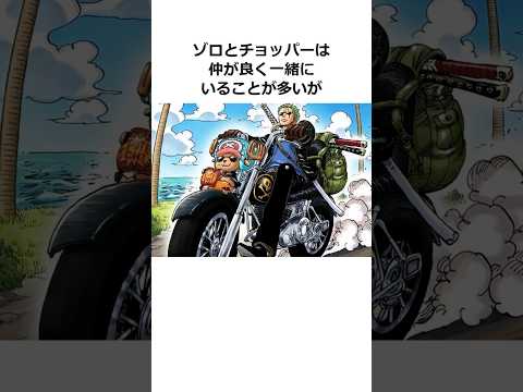 ゾロとチョッパーの仲良し雑学【ワンピース】#shorts #onepiece #雑学