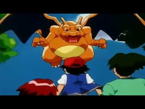 Ash's Charizard Burns Misty's face