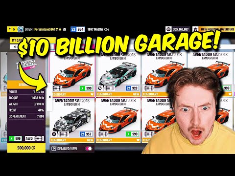 Reacting to The Worlds Most EXPENSIVE GARAGE in Forza Horizon 5