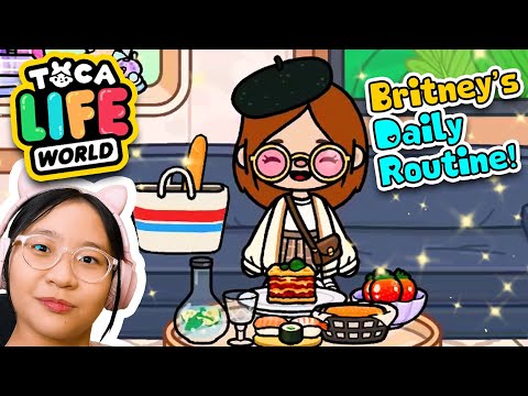 Toca Life World - Britney's Daily Routine!!!