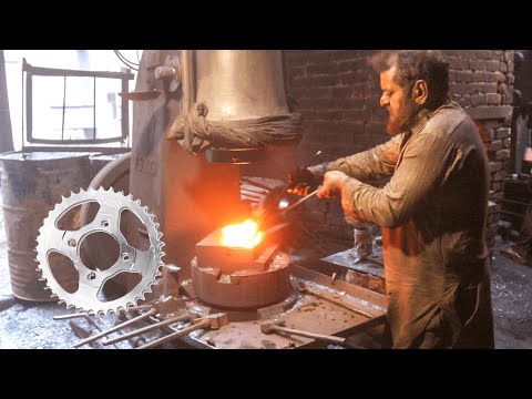 How Motorcycle Sprocket Are Made || Ingenious Process Of Making Axe With Iron Sheet