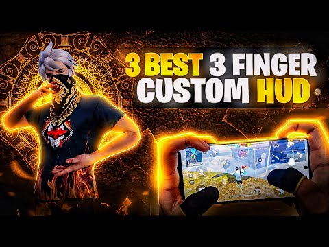 TOP 3 BEST CUSTOM HUD FREE FIRE 3 FINGER CLAW🥶 | BETTER THAN PC PLAYERS😎 | THREE FINGER CUSTOM HUD😈