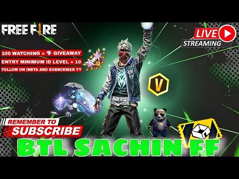 🔴FREEFIRE [ NEPAL ] BD LIVE |Diamond💎Giveaway|BTL SACHIN FF 🇳🇵| #freefire #fflive