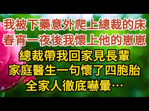 《總裁不經撩》第04集：我被下藥意外爬上總裁的床，春宵一夜後我懷上他的崽崽，總裁帶我回家見長輩，家庭醫生一句懷了四胞胎，全家人徹底嚇暈……#戀愛#婚姻#情感 #愛情#甜寵#故事#小說#霸總