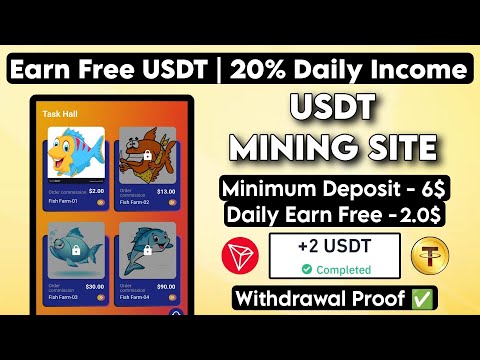 New Usdt Earning Site Usd Mining Site 2024 Best Investment Usdt Earning Website