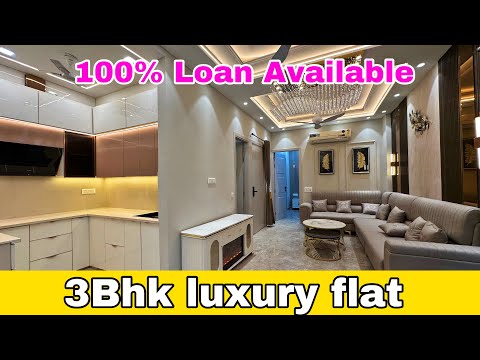 On road 3bhk on road flat near dwarka mod metro with 100% loan | 3bhk flat