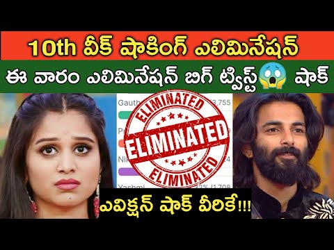 Bigg Boss Telugu 8|Bigg Boss Telugu 8 10th Week Final Voting Results|Bigg Boss Season 8|bb8 Promo