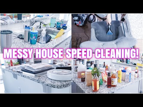 MESSY HOUSE SPEED CLEANING | ACTUAL MESS | EXTREME CLEANING MOTIVATION | REAL LIFE MESS