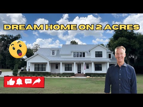 Dream Home in Lakeland, Florida on 2 beautiful acres with detached building for home gym!