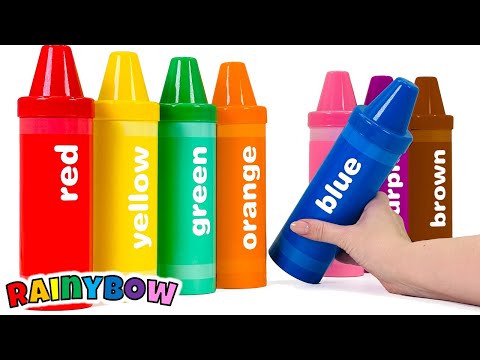 Practice Common English Words with Colorful Crayon Surprises