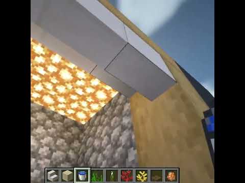 Minecraft- How to build a aquarium without using glass| #shorts