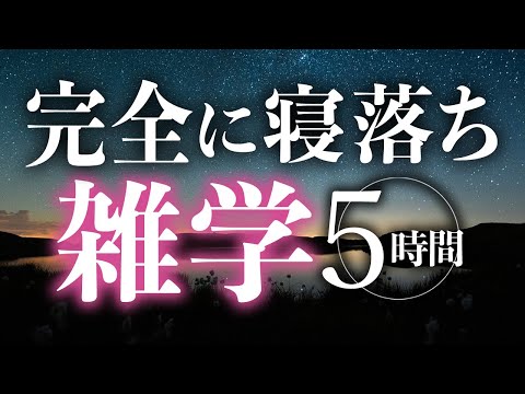 【睡眠導入】完全に寝落ち雑学5時間【合成音声】