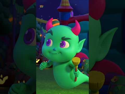 Five Little Monsters #halloweenmusic #viral #funnyshorts #trending #cartoonvideos #shorts #kids