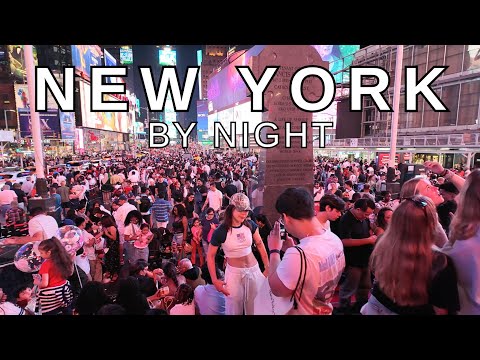 NEW YORK CITY Walking Tour [4K] - NEW YORK By Night