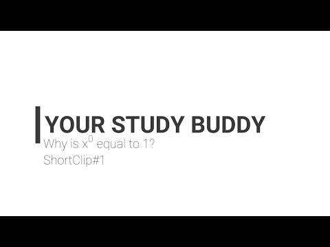 Why is x raised to 0 equal to 1?