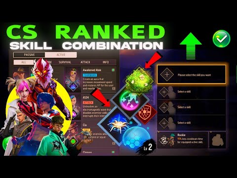 CS rank Character Combination | CS rank combination 2024 | Best character combination in Free Fire