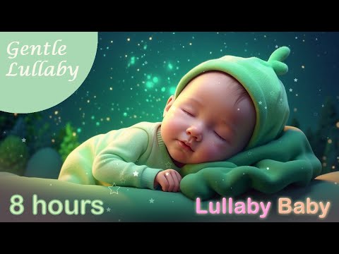 ✰ 8 HOURS ✰ Gentle Baby Sleep Music with Windchimes + Pink Noise ♫  Lullaby to Help Babies Sleep ♫