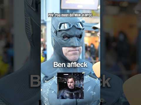 BATFLECK INTERVIEW AT NEW YORK COMIC-CON! #nycc #batfleck #newyorkcomiccon #cosplay