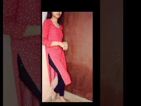 suit/kurti cutting and stitching || casual wear kurti cutting and stitching #viral  #shorts