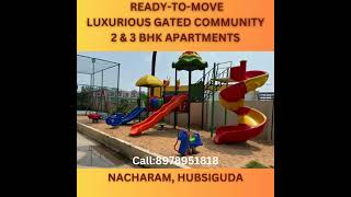 Gated Community Flats For sale in Hyderabad #3bhkflat #2bhk #property #shorts