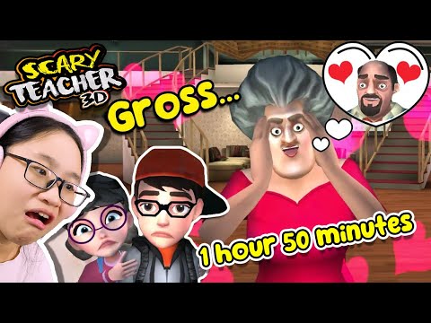 I Played Scary Teacher 3D for 1 Hour 50 Minutes! (SUPERCUT PART 6)