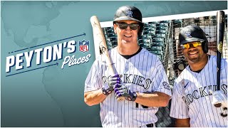 Russell Wilson & Peyton Manning take batting practice at Coors Field | Peyton’s Places on ESPN+