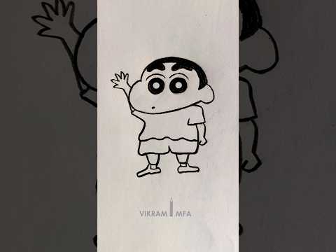 How to draw SHINCHAN drawing // easy step by step