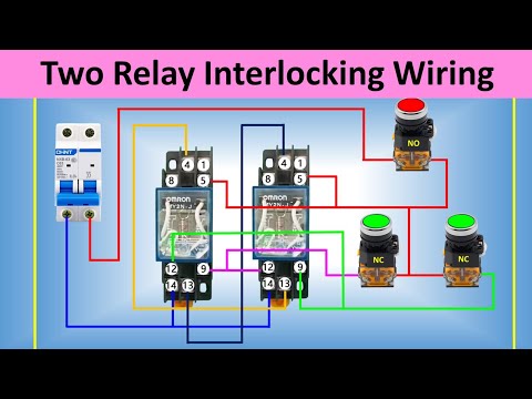 Relay Interlocking Wiring Connection | intermediate Relay interlock | @Electricalgenius