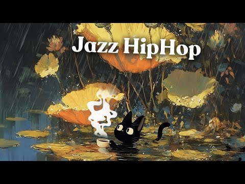 Midnight Flower / Rain Lo-fi ☂️ Jazz HipHop / Chillhop  Mix for Study / coffee time / Focus / Relax