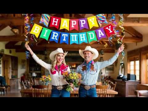 🎸 Happy Birth Song Happy Country Music Family fun music Sing alone George Strait Brad Paisley Song