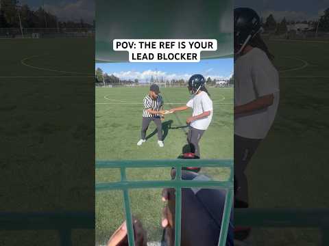 POV: THE REF IS YOUR LEAD BLOCKER 💀💥 #funny #football #shorts